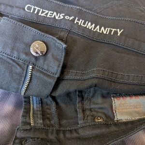 Citizens Of Humanity Black Sz28 Bootcut Frayed Hem Jeans